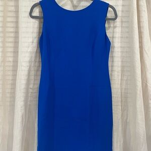 Casual Corner Vibrant Blue Midi Dress